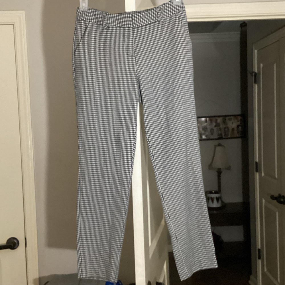 Cato Black and White Houndstooth Pants